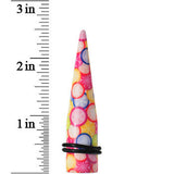 9/16 Groovy Retro Flower Acrylic Taper