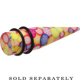 5/8 Groovy Retro Flower Acrylic Taper