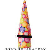 18mm Groovy Retro Flower Acrylic Taper