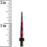 8G Black Acrylic Red Cherry Logo Taper