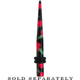 6G Black Acrylic Red Cherry Logo Taper