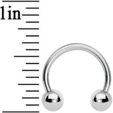 14G 1/2 Stainless Steel Horseshoe Circular Barbell