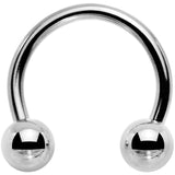 14G 1/2 Stainless Steel Horseshoe Circular Barbell