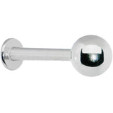 14G 3/8 Stainless Steel Labret with 5mm Ball