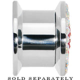 1/2 Stainless Steel Aurora Gem Red Heart Screw Fit Plug