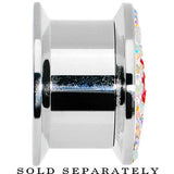 9/16 Stainless Steel Aurora Gem Red Heart Screw Fit Plug