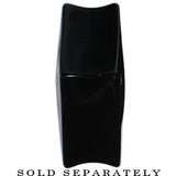 18mm Black Acrylic Square Dice Saddle Plug