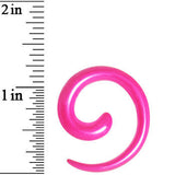 4G Hyacinth Pink Metallic Pearl Acrylic Spiral Taper