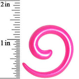 2G Hyacinth Pink Metallic Pearl Acrylic Spiral Taper