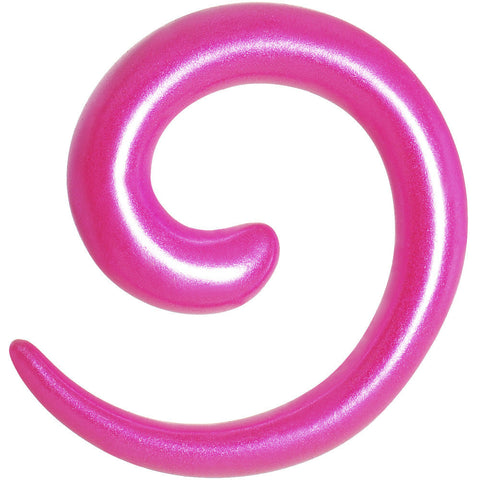 2G Hyacinth Pink Metallic Pearl Acrylic Spiral Taper