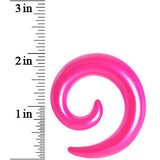 1/2 Hyacinth Pink Metallic Pearl Acrylic Spiral Taper