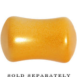 0G Honey Yellow Metallic Pearl Acrylic Saddle Plug