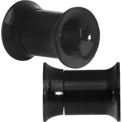 2G Anodized Titanium Black Double Flare Screw Fit Tunnel