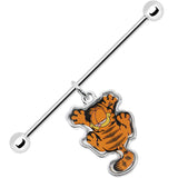 38mm Dangling Garfield Industrial Barbell
