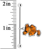 38mm Dangling Garfield Industrial Barbell