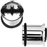 7/16 Stainless Steel Batman Tunnel Plug Set