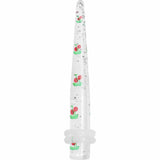 4G Clear Acrylic Glitter Cherry Confetti Taper