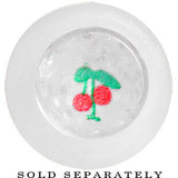 2G Clear Acrylic Glitter Cherry Confetti Taper