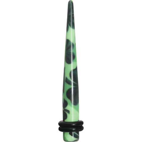 4G Green Acrylic Four Leaf Clover Field Taper