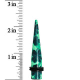 00G Green Acrylic Four Leaf Clover Field Taper