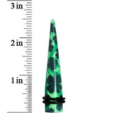 1/2 Green Acrylic Four Leaf Clover Field Taper