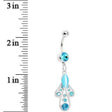 Blue Moonlit Enchantment Belly Ring
