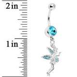 Aqua Gem Wishful Fairy Belly Ring