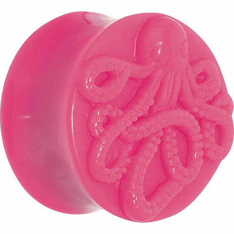 20mm Pink Acrylic Octopus Plug