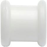 0G White Double Flare Flexible Tunnel Set