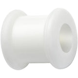 0G White Double Flare Flexible Tunnel Set