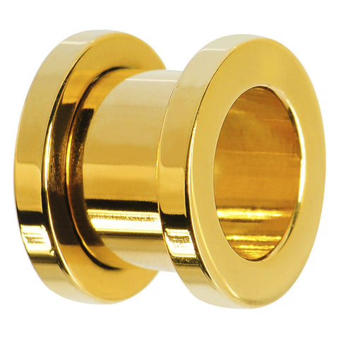 4G Gold Plated Screw Fit Tunnel