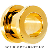 4G Gold Plated Screw Fit Tunnel