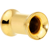 4G Gold Tone Plated Double Flare Tunnel Plug Set