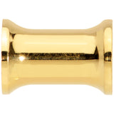 4G Gold Tone Plated Double Flare Tunnel Plug Set