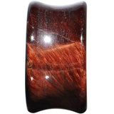7/8 Red Tiger Eye Natural Stone Plug
