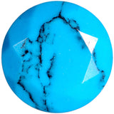 0G Turquoise Semi Precious Stone Saddle Plug Set