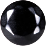 00G Black Agate Semi Precious Stone Saddle Plug Set