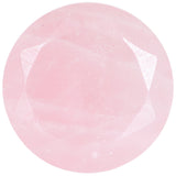 1/2 Rose Quartz Natural Stone Faceted Saddle Plug Set