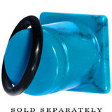 5/8 Turquoise Semi Precious Stone Pyramid Top Plug