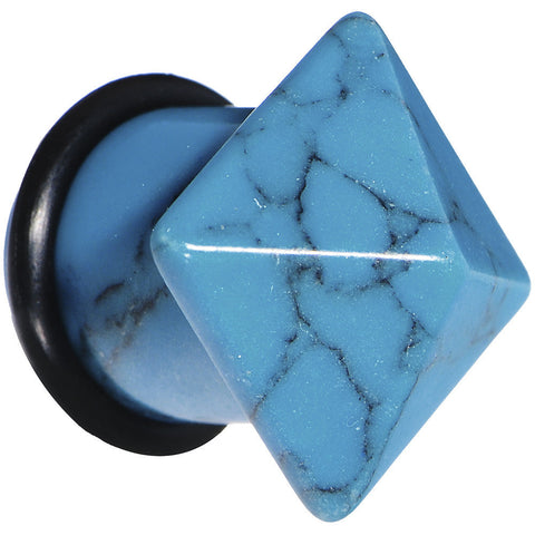 4G Turquoise Semi Precious Stone Pyramid Top Plug