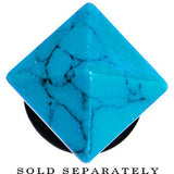 4G Turquoise Semi Precious Stone Pyramid Top Plug