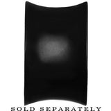 4G Black Silicone Double Flare Teardrop Plug