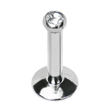 14G 5/16 Internally Threaded 2.5mm Gem Ball Labret