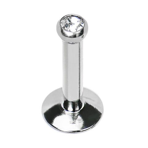 14G 5/16 Internally Threaded 2.5mm Gem Ball Labret