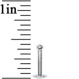 14G 5/16 Internally Threaded 2.5mm Gem Ball Labret