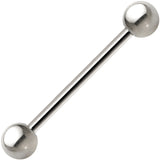 14G Grade 23 Solid Titanium Barbell 3/4 5mm
