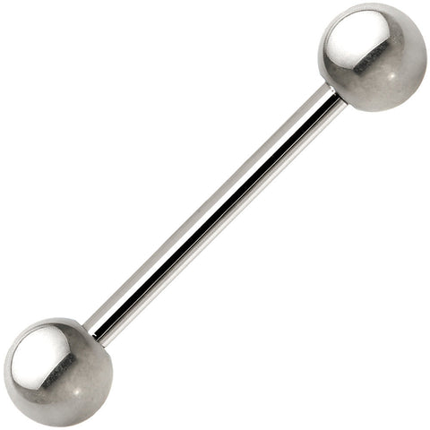 14G Grade 23 Solid Titanium Barbell 5/8 5mm