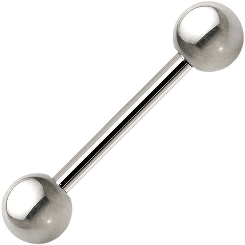 14G Grade 23 Solid Titanium Barbell 9/16 5mm