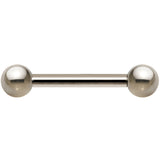 14G Grade 23 Solid Titanium Barbell 1/2 4mm