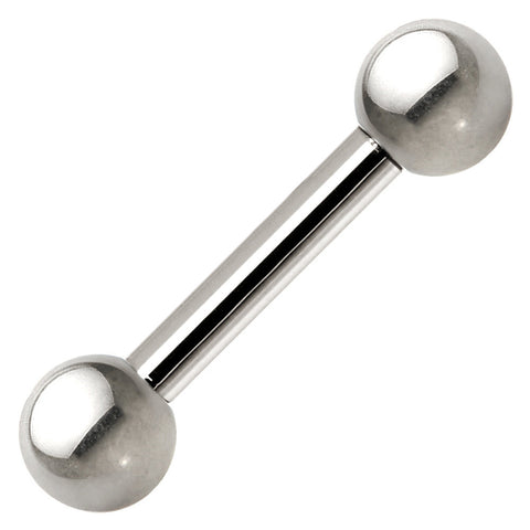 14G Grade 23 Solid Titanium Barbell 5/16 4mm
